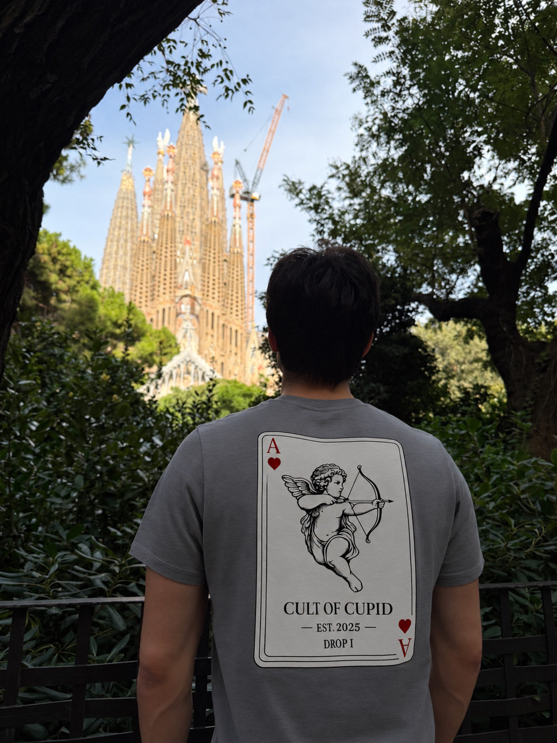 Cult of Cupid Tee — Gray